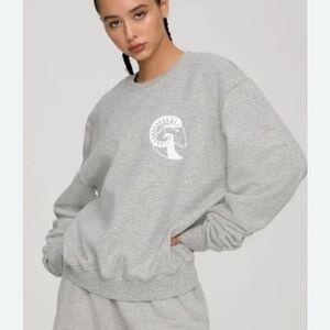 Good American Heather Gray Sweatshirt